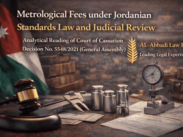 الأجور المترولوجية بين قانون المواصفات والمقاييس والرقابة القضائية