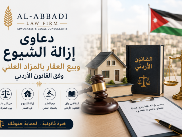 دعاوى إزالة الشيوع وبيع العقار بالمزاد العلني