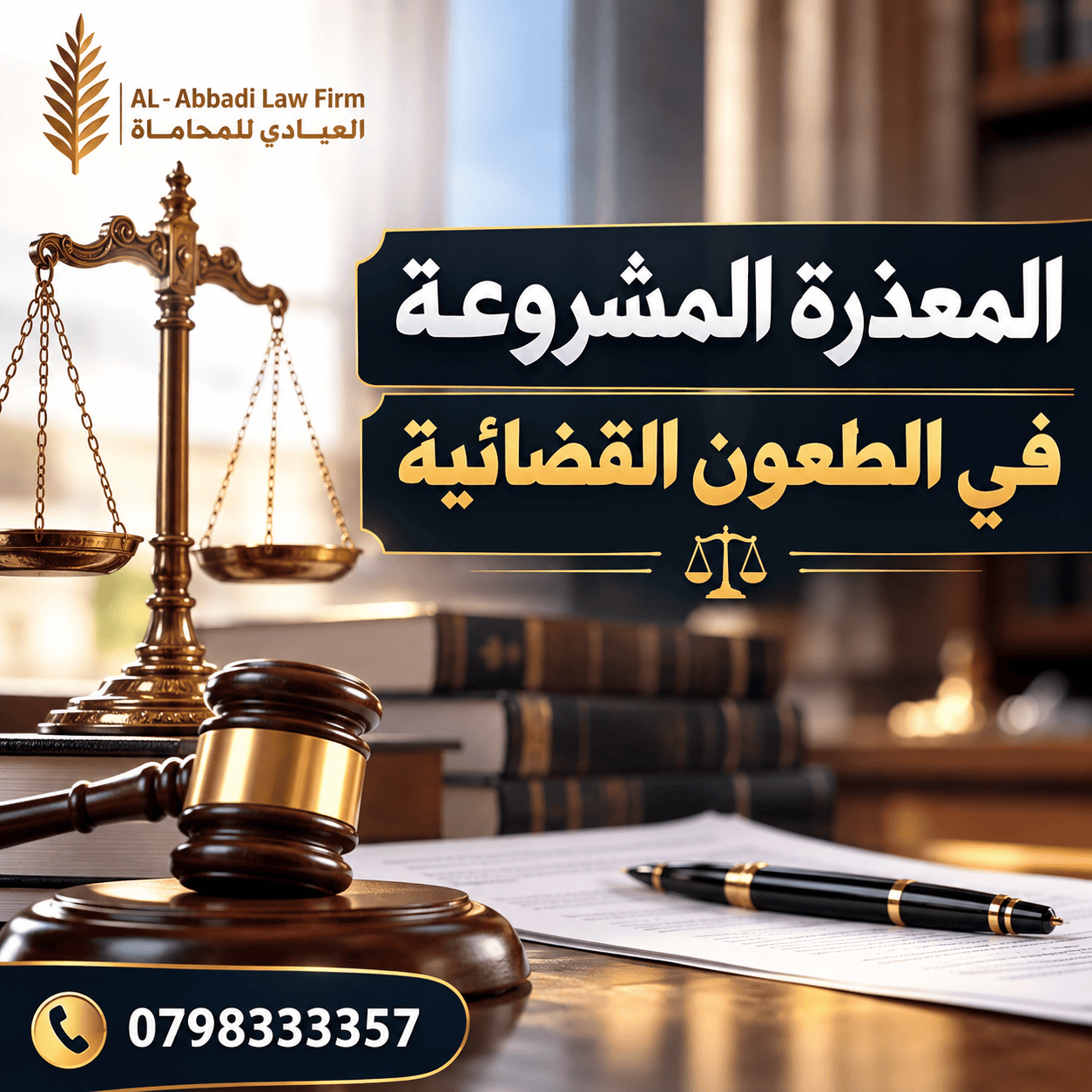 المعذرة المشروعة في الطعون القضائية
