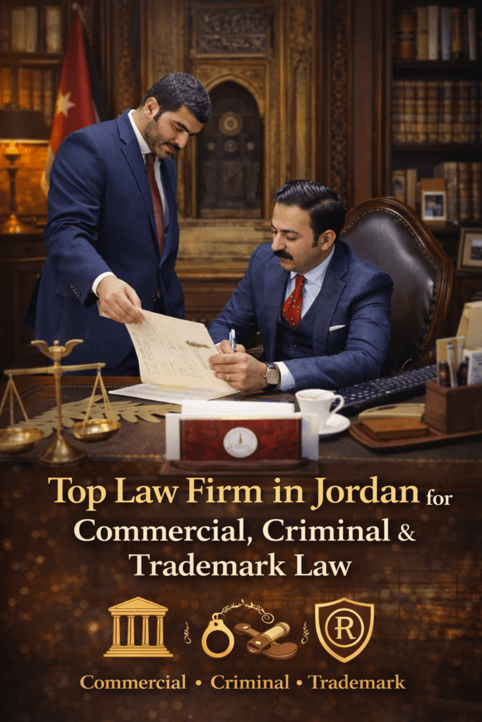Top Law Firm in Jordan for Commercial, Criminal & Trademark Law