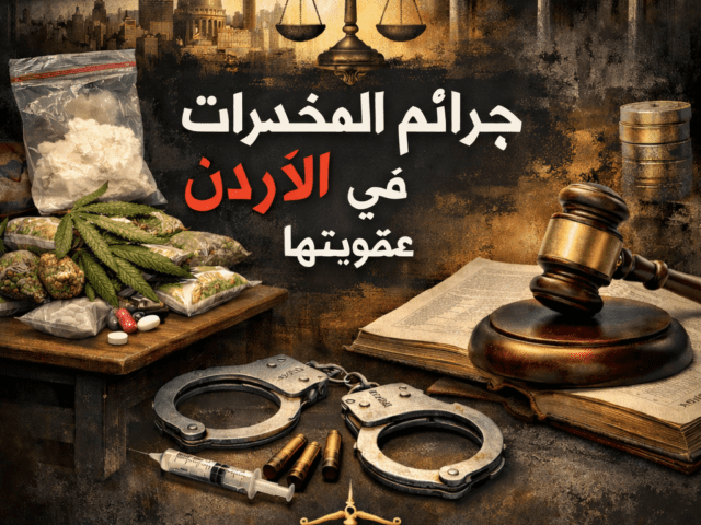 جرائم المخدرات في القانون الأردني وعقوبة مرتكب الجريمة