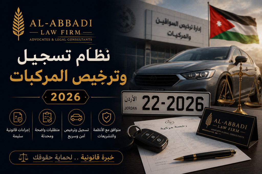 نظام ترخيص وتسجيل المركبات 2026