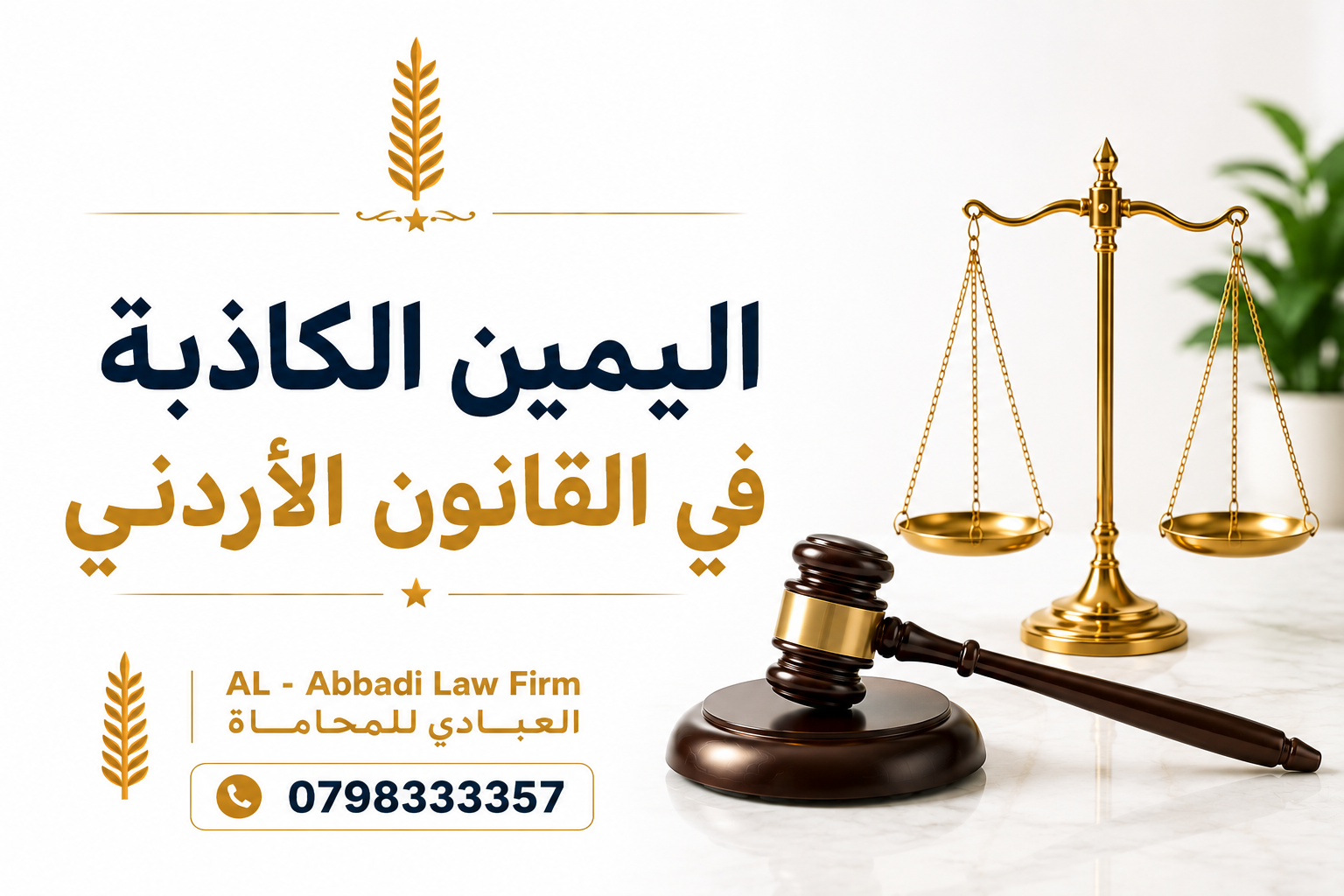 اليمين الكاذبة في القانون الأردني