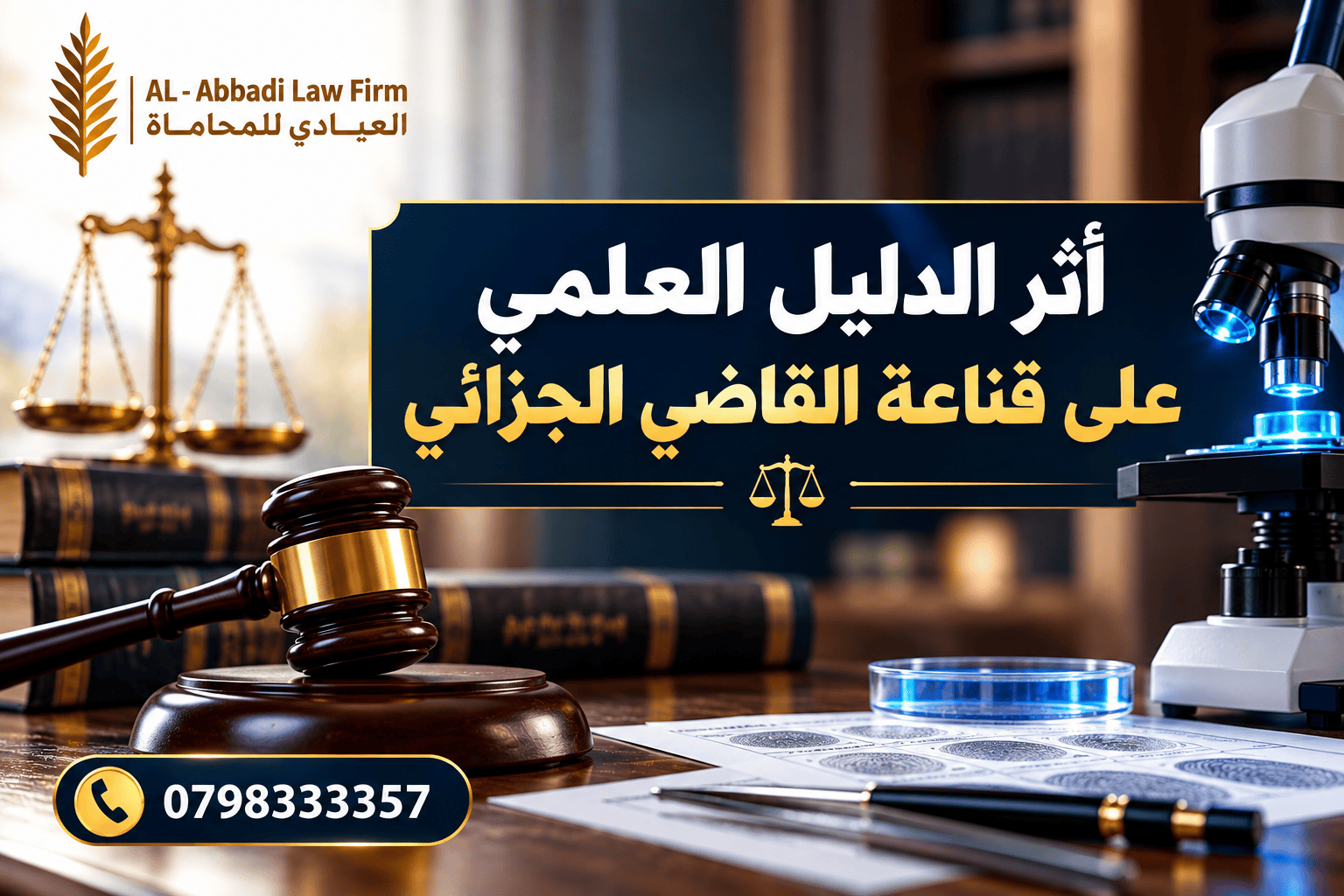 أثر الدليل العلمي على قناعة القاضي