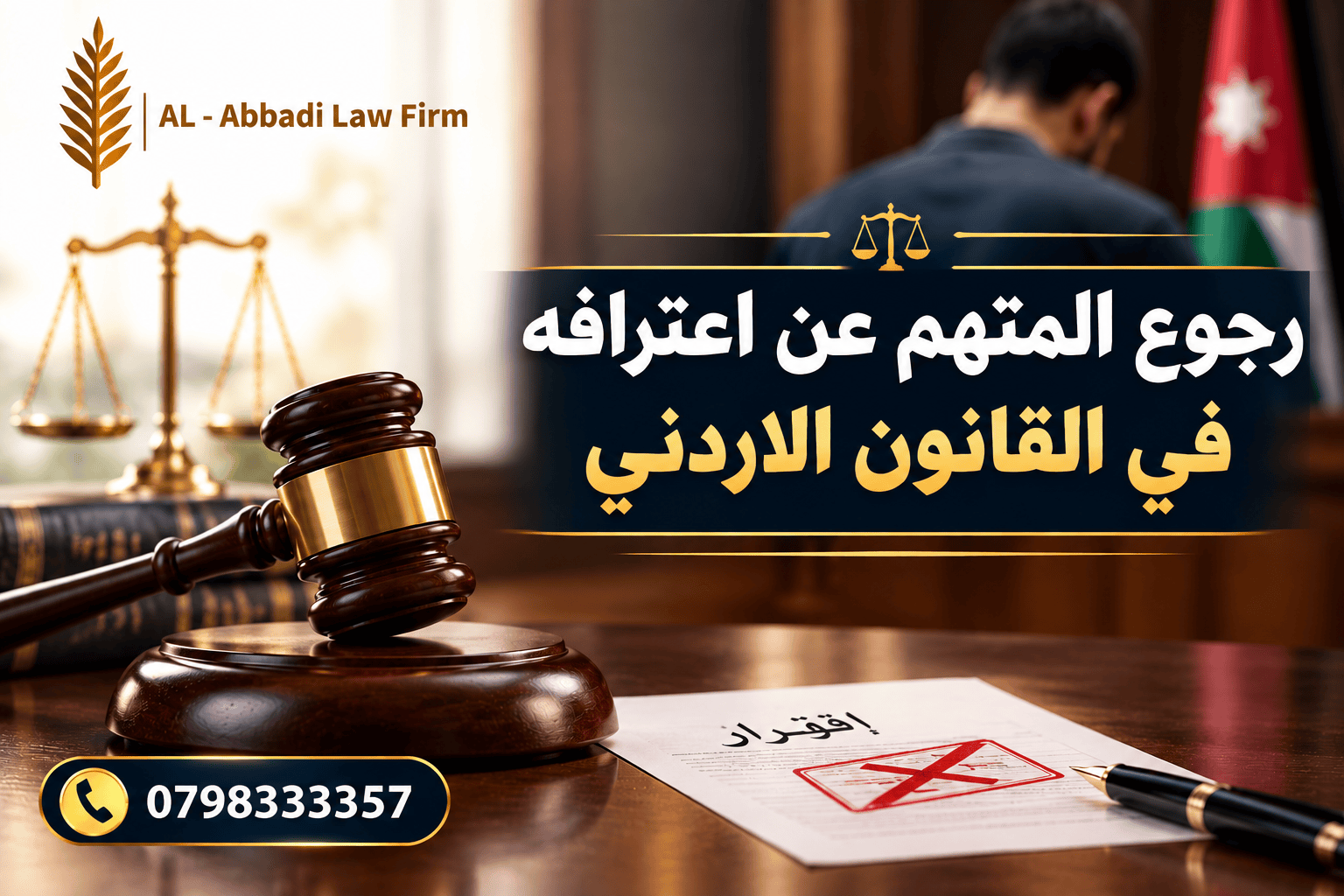 رجوع المتهم عن اعترافه في القانون الأردني