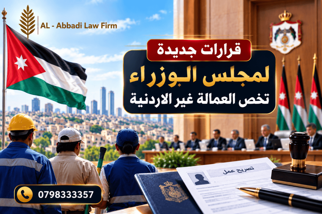 قرارات جديدة لمجلس الوزراء تخص العمالة غير الأردنية