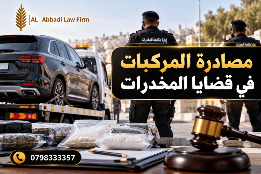 مصادرة المركبات في قضايا المخدرات